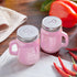 Pink Salt and Pepper Shakers Set - Pink Kitchen Accessories - Pink Kitchen Decor - 4 oz Glass Salt and Pepper Set for Cooking Table, RV, BBQ, Easy...