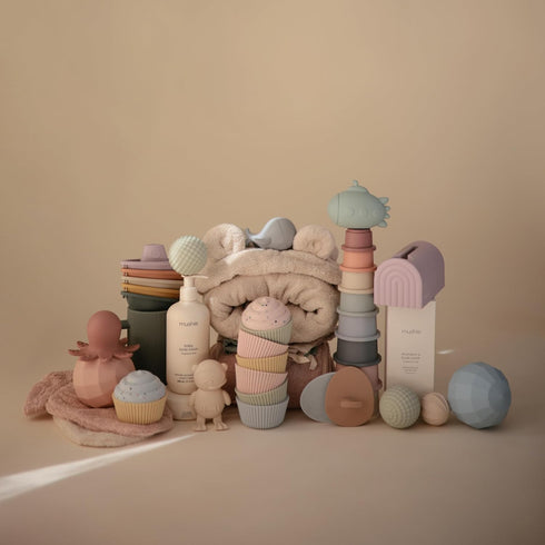 mushie Bath Spout Cover | Soft Silicone Bathtub Faucet Safety Guard for Kids | Universal Fit (Soft Lilac)...