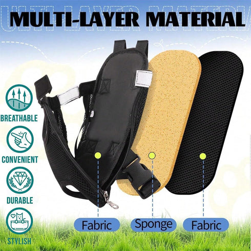 Pet Carrier Backpack, Adjustable Pet Cat Dog Carrier Backpack Travel Bag, Legs Out,Dog Carrier for Hiking Camping Travel, Sling Bag for Small Medi...