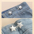 8 Pairs Cute Star Jeans Button Pins Metal No Sewing Detachable Adjustable Replacement Jean Pins Waist Body Fit Tighten Buckles for Skirt Pant Loos...