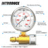 MEANLIN MEASURE 0~6000Psi Pressure Washer Pressure Gauge, 3/8 Inch Quick Connect, 2.5" FACE DIAL Stainless Steel Liquid Filled Pressure Gauge for ...