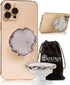 Grips by CRYSTALFY Rutilated Clear Quartz Crystal Phone Grip & Phone Stand Authentic Natural Gemstone Swappable Top, Expandable Collapsible Holder...