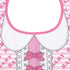 Littleforbig Cotton Waterproof Babydoll Printed Adult Bib with Adjustable Velcro Closure - Pretty in Pink Baby Bib...