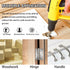 Self Centering Drill Bit Set, Self Centering Hinge Tapper Core Hole Puncher,Self Centering Hinge Tapper Core Drill Bit Set with 1 Hex Key & 8 Dril...