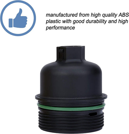 ONER Oil Filter and Oil Filter Housing Cap Assembly, Fit for 2014-2019 Maserati Ghibli V6 3.0L,2014-2019 Maserati Quattroporte V6 3.0L,2017-2019 M...