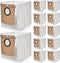 Rebirthcare 12 Pack L50 Dust Bag for eufy L60/L50 Series Self-Empty Station Replacement Bag for Conga Home 10000/8090 Ultra / 9090 AI Accessories ...