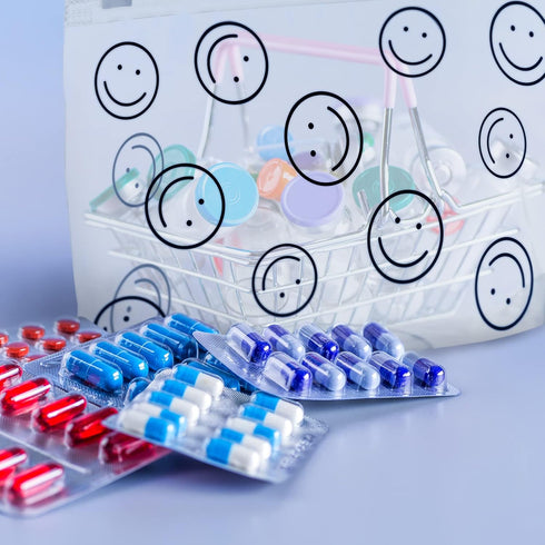 50 Pcs Clear Zipper Pouches Clear Makeup Pouches Toiletry Bags Leakproof PE Pouch with Zipper Transparent Plastic Travel Cosmetic Bags for Women M...