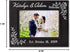 Personalized Newlywed Couples 7x5 Leather Picture Frame Engraved Women Mens Wedding Anniversary Husband Wife...