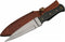 SZCO Supplies 9.25" Horn Handle Spear-Point Boot Knife with Sheath, Black, DH-8021HN...