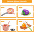 50Pcs Kitchen Playset, Toddler Pretend Cooking with Play Pots and Pans, Utensils Cookware, Daily Food, Fruit &Vegetables Accessories, Learning Gif...