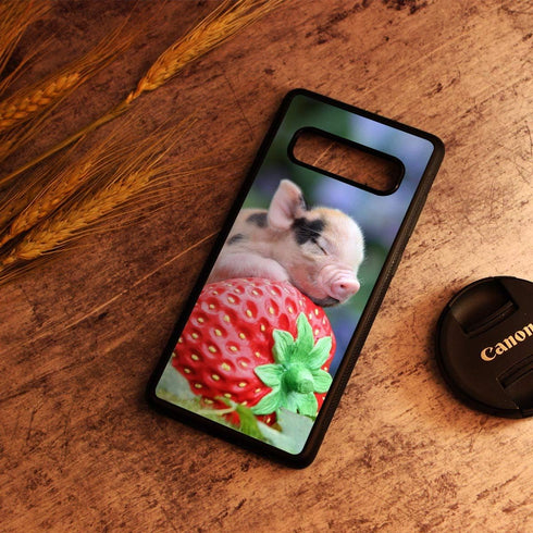 for Samsung S10e, Galaxy S10e, Durable Protective Soft Back Case Phone Cover, HOT12276 Baby Pig Strawberry...
