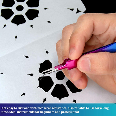 Zonon 8 Pieces Pin Pen Weeding Tool, Craft Vinyl Tool Kit, Includes Air Release Pen, Vinyl Squeegee, Vinyl Tweezers Weeders for Lettering, Cutting...