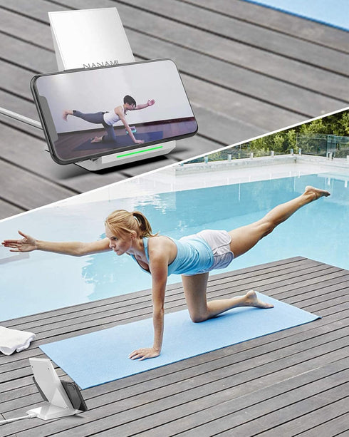 Fast Wireless Charger, NANAMI Qi Certified Wireless Charging Stand Compatible iPhone 15/14/13/12/11 Pro/XS Max/XR/8, Samsung Galaxy S24/S23/S22/S2...