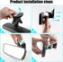 Livtee Anti Glare Car Rearview Mirror with Adjustable Suction Cup, HD Universal Car Interior Rear View Mirror with Panoramic Wide Angle Mounted on...