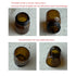 5ml Amber Glass Vials with Screw Caps and Plastic Stoppers, Small Brown Liquid Sample Vial, Leak-Proof Vial, 12PCS...