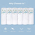 Selected Hanky Women's Cotton Handkerchiefs Flower Embroidered with Lace, Ladies Hankies 6 Pcs - Blue Floral...