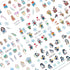 Christmas Nail Art Stickers12 Sheets Water Transfer Nail Stickers Cute Christmas Penguin Nail Decals Winter Nail Art Supplies Snowflake Elk Nail W...