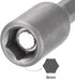 uxcell Quick-Change Nut Driver Bit, 1/4" Hex Shank 8mm Magnetic Nut Setter Drill Bits, 1.89" Length, Metric 2 Pcs...
