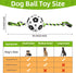 Dog Balls on Rope, Dog Soccer Ball with Strap, Tug of War Soccer Ball for Dogs, Outdoor Dog Toys, Dog Plush Toys for Small Medium Dogs, Dog Birthd...