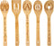 5PCS Initial Wooden Cooking Spoons Initial Gifts Kitchen Decor Personalized Customized Monogrammed Birthday Gifts for Women Mother,New Mom,Teacher...