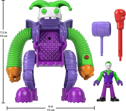 Fisher-Price Imaginext DC Super Friends The Joker Toy Battling Robot with Poseable Figure & Lights for Pretend Play Kids Ages 3+ Years...