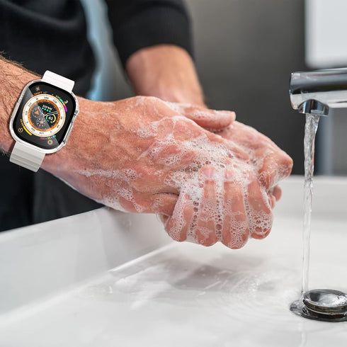 NewWays 2 in 1 Waterproof Case for Apple Watch Ultra 49mm Screen Protector, 360 Protective Glass Face Cover Hard PC Bumper + Back Frame for iWatch...