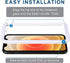 Arae Screen Protector for iPhone 12 / iPhone 12 Pro, HD Tempered Glass Anti Scratch Work with Most Case, 6.1 inch, 3 Pack......