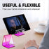 Acrylic Cell Phone Stand, Portable Phone Holder for Desk Universal Stand Holder with Non-Slip Dock for Home Kitchen Office Bathroom (Purple)...