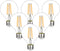 KGC LED Edison Globe Light Bulbs, Neutral White 4000K CRI 90, LED Filament Light Bulb, 6W Equivalent to 60W 700LM, G25(G80) Dimmable, Clear Glass ...