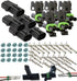 5 Completed Set (2 Circuits) Weatherpack, Waterproof, Terminal Kit 14, 16 AWG...