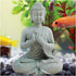 Aquarium Buddha Statue Japanese Buddah Figurine Fish Tank Buda Sculpture Zen Sandstone Ornaments Underwater Landscape Decoration,Gift...