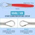 Tongue Cleaner,Tongue Scraper Cure Bad Breath,Tongue Cleaners Stainless Steel,Tongue Scrapers for Adults & Kids Fresher Breath in Seconds by AARAM...