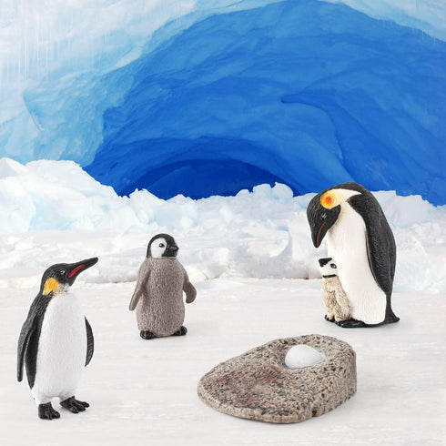 4PCS Penguin Lifecycle Antarctica Penguin Figurines Toy Playset Arctic Penguins Early Educational Toys Cake Decoration Christmas Birthday Party Su...