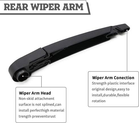 Rear Wiper Arm Blade Nut for Replacement for Jeep Renegade 2015-2021,Rear Wiper Cover Accessories Assembly, Wiper Cap Set for Back Windshield Wind...