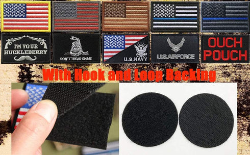 15 Pack Tactical Patches, Funny Emblem Patch Embroidery Fastener Badge Hook and Loop Applique Patches Set for Clothes Jackets Backpack Hat Vest Un...