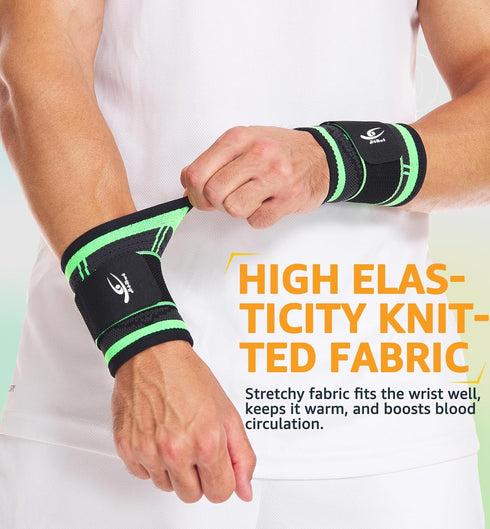 HiRui Wrist Brace Wrist Wraps Compression Wrist Strap, Wrist Support for Work Fitness Weightlifting Sprains Tendonitis, Carpal Tunnel Arthritis, P...
