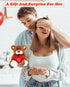 I Love You! 10'' Teddy Bear with Red Heart, Soft Plush Bear Doll Stuffed Animal Toys Valentines Day Decor Gifts for Her/Girlfriend Lover Mom Kids ...