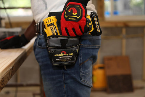 MagnoGrip 002-580 Drill Holster - Left and Right Handed with Integrated Magnetic Storage...