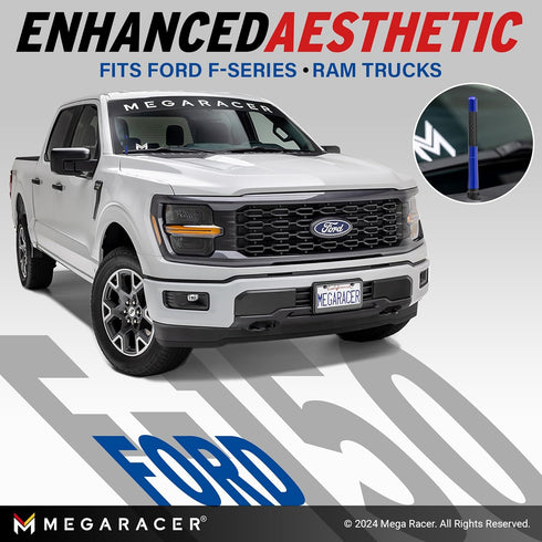 Universal Car Antenna Replacement | Short for Truck| 5 Inch Carbon Fiber | Antena para Carro | Fits Ram Ford F150 Antenna | Car Audio & Video Ante...