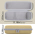 for Beats Pill Wireless Bluetooth Speaker Hard Protective Case with Shoulder Strap, Portable Travel Case Replacement (Champagne Gold Case) - co2CR...