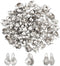 PH PandaHall 100pcs Stainless Steel Cord Ends Open Clamshell Crimp Bead Tips Knot Covers End Caps Jewelry Findings for Bracelet Necklace Making DI...