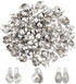 PH PandaHall 100pcs Stainless Steel Cord Ends Open Clamshell Crimp Bead Tips Knot Covers End Caps Jewelry Findings for Bracelet Necklace Making DI...