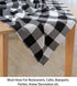 ShinyBeauty Checked Square Tablecloth 54x54-Inch Black and White Buffalo Plaid Tablecloth Washable Cotton Table Cover Gingham Tablecloth for Dinin...