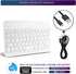 DETUOSI Universal 7-8 inch Wireless Keyboard, Multi-Device Travel Portable Ultrathin (6mm) Lightweight Wireless Keyboard for iOS/Android/Windows T...