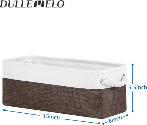 DULLEMELO Toilet Paper Storage Basket, Toilet Paper Basket for Back of Toilet, Bathroom Storage Basket for Cosmetics Towels Toilet Paper, Toilet T...