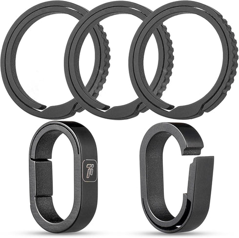 FEGVE Titanium Key Chain Rings for Home Keys, Bag Pendant...