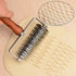 Stainless Steel Lattice Roller Cutter With Wood Handle - Dough Baking Tool for Cookie, Pie, Pizza, Bread, Pastry Crust - Household Time-Saver for ...