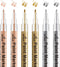 Gold Paint Pens with Silver, Rose Gold Acrylic Paint Pens for Rock Painting, Wood, Fabric, Glass, Canvas, Scrapbooking, Card DIY Metallic Acrylic ...