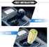 Gear Shift Knob Stick, 10cm Faux Crystal Transparent Bubble Gear Shifter Universal for Manual Transmission Vehicle Durable Acrylic Yellow with Ada...
