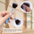 Cartoon Kitty Makeup Bag with Makeup Brush Plush Stitch Cosmetics Case 8 Pcs Cosmetic Brush Kawaii Capacity Bag for Women -5...